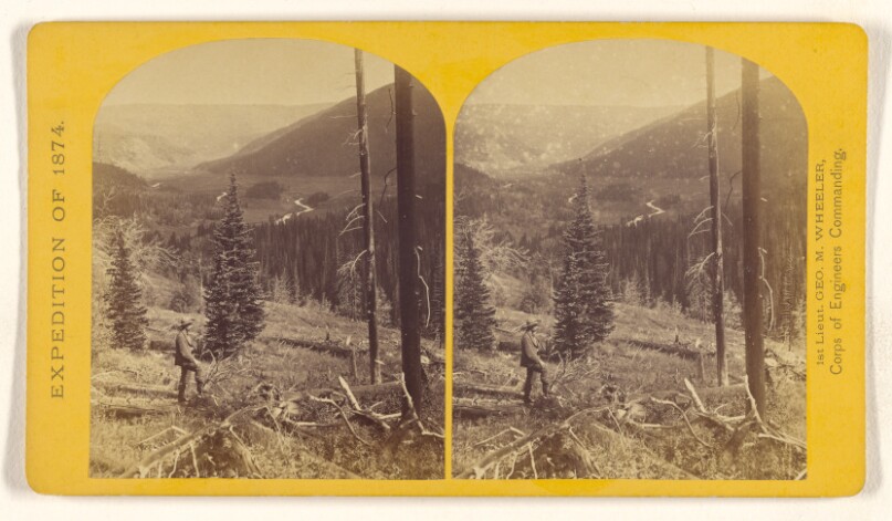 Canon, Valley of the Conejos River, looking south from vicinity of "Lost Lakes."