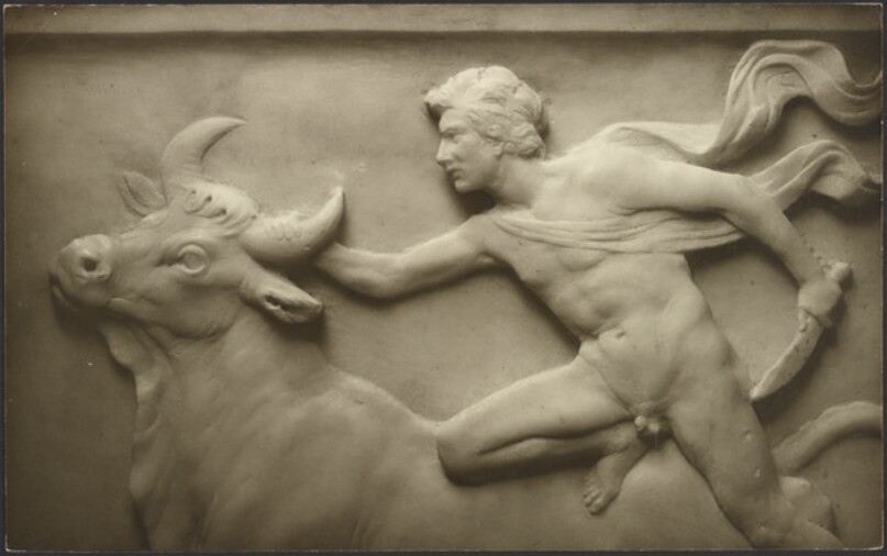 Mithras (Hercules?) and the Bull, by Antonio Rossellino.