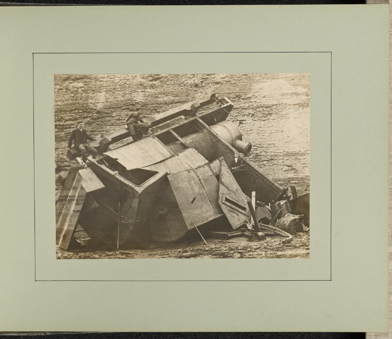 Warburton - Wreck of French Digger after Flood