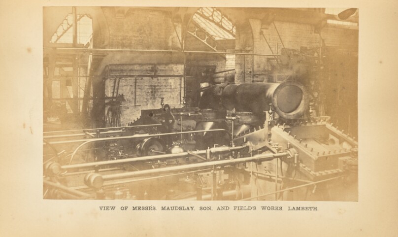 Messrs. Maudslay, Son, and Field's Works, Lambeth: Erecting Shop