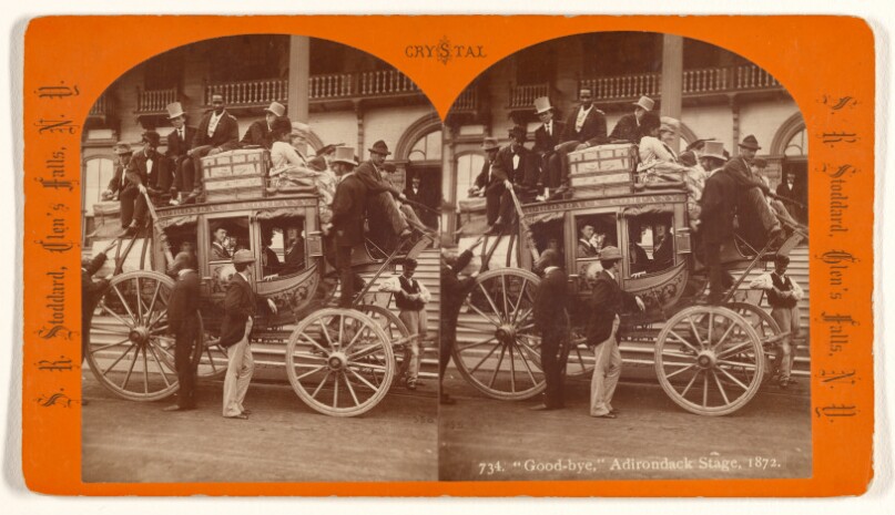"Good-bye," Adirondack Stage, 1872.