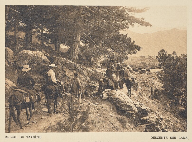 Col du Taygète. Descente sur Lada
