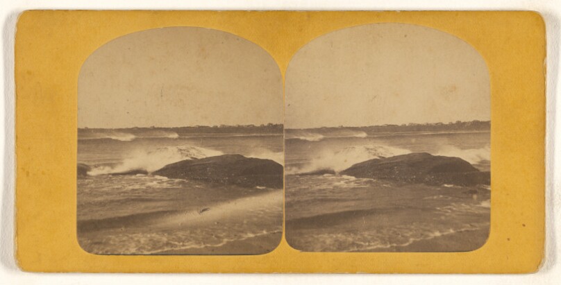 Stereoscopic View of Hisst Beach