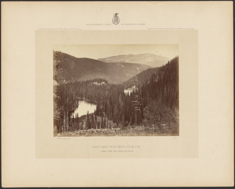 "Lost Lakes," Near Meigs Peak, Colorado, Lakes 9,500 Feet Above Sea Level