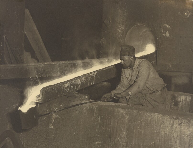 [Moulder's Helper, Baldwin Locomotive Plant]