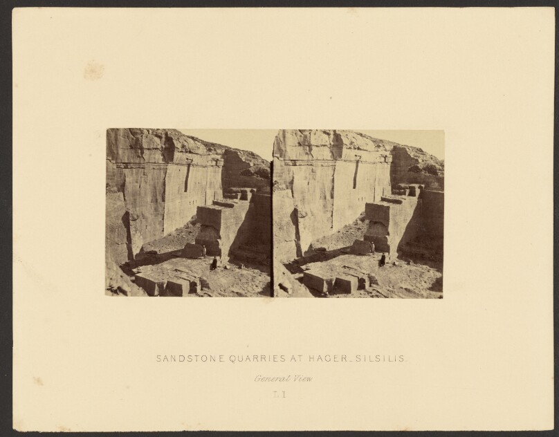 Sandstone Quarries at Hager Silsilis: General View