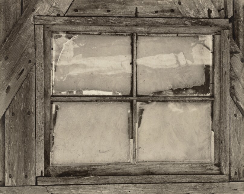 Barn Window and Ice, East Jamaica, Vermont
