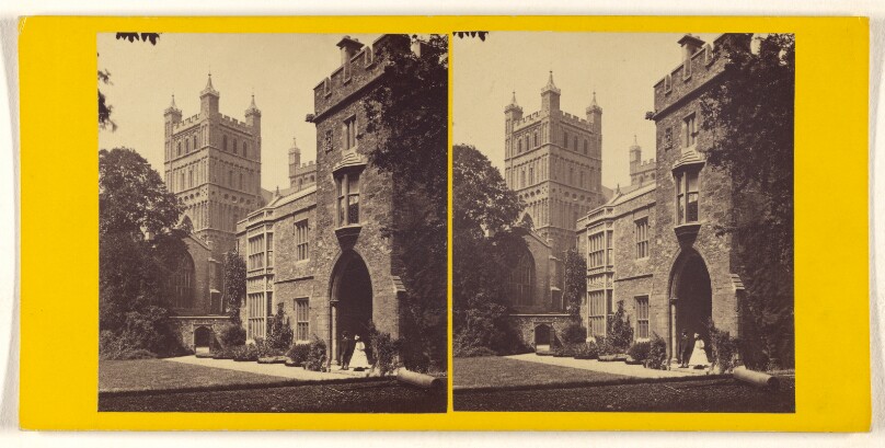 Bishop's Palace, and Cathedral Tower, Exeter.