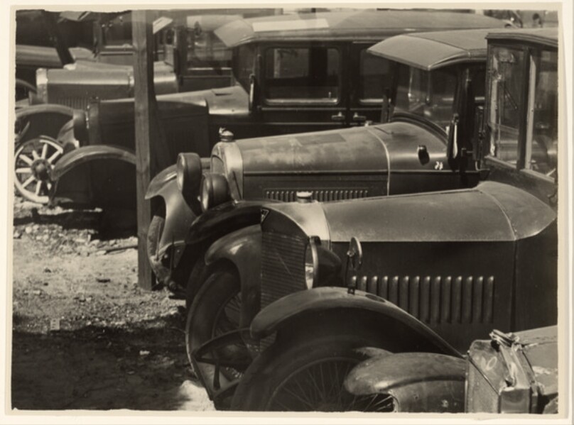 Die Schlachtopfer. Auto-Ausschlachtung.