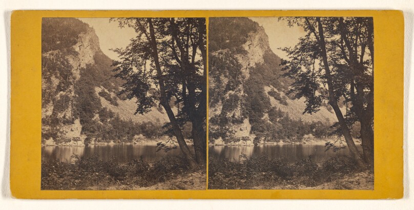 Indian Ladder Bluff, from the Bed of the River.