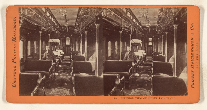 Interior View of Silver Palace Car.