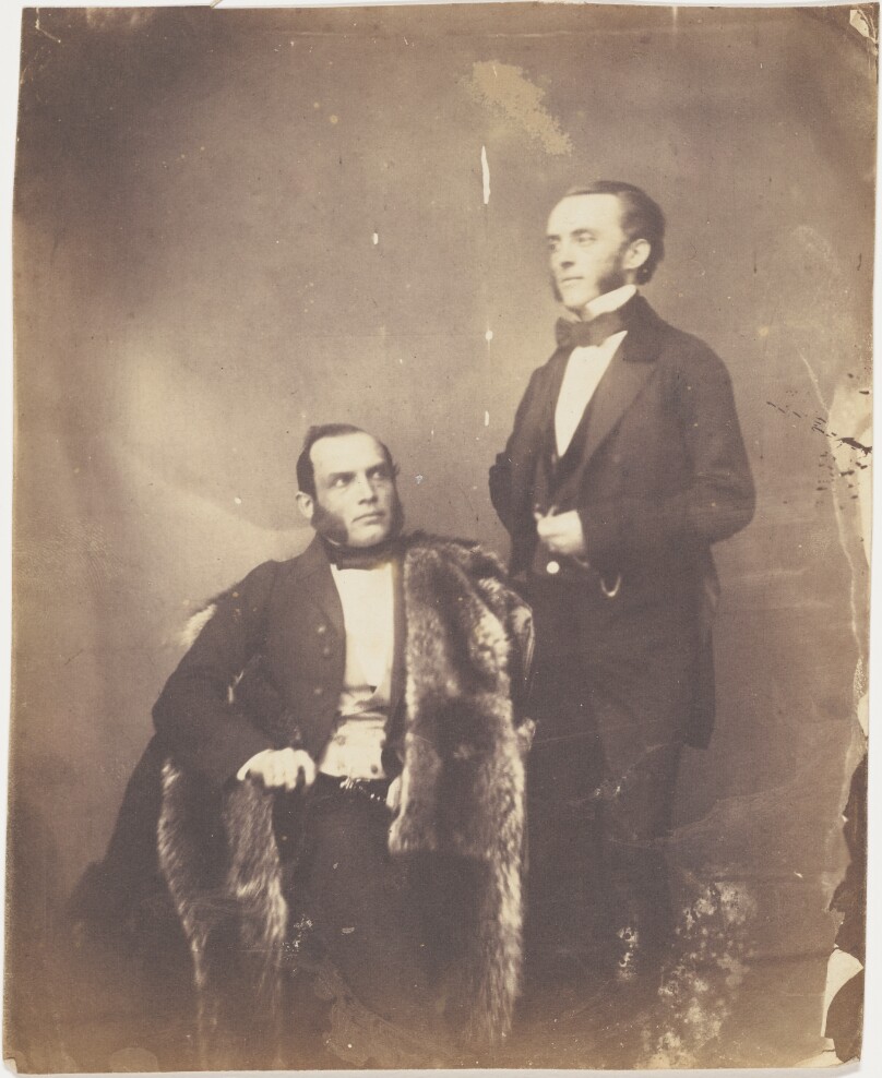 [Portrait of two men]