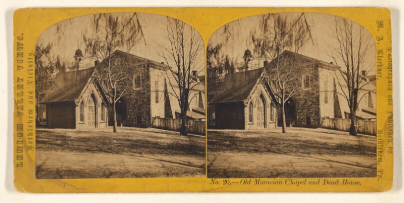 Old Moravian Chapel and Dead House. [Bethlehem, Pa.]