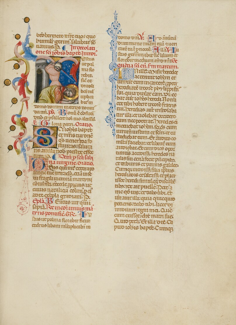 Initial J: The Beheading of Saint John the Baptist