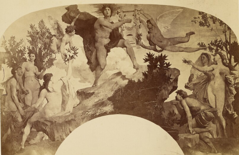 Apollon recevant la lyre