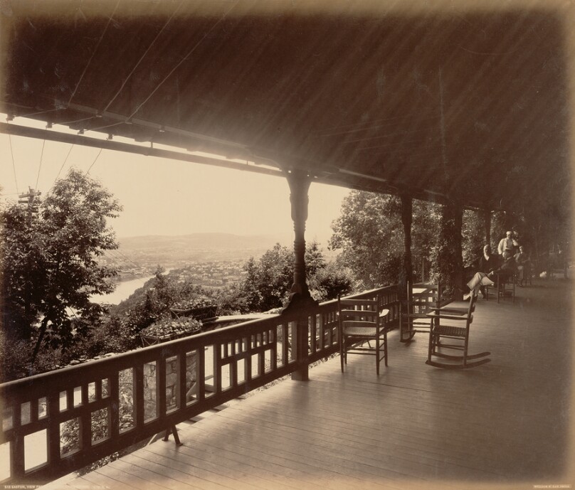 Easton, View From Porch of Paxinoasa Inn.