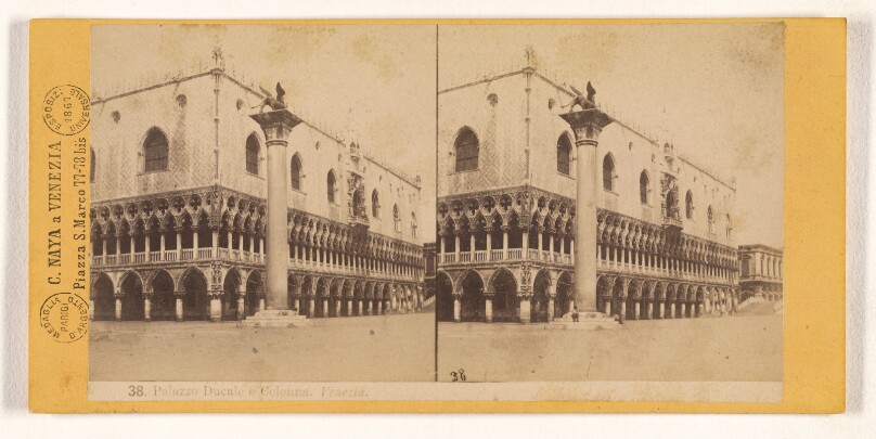 Palazzo Ducale e Colonna. Venezia.