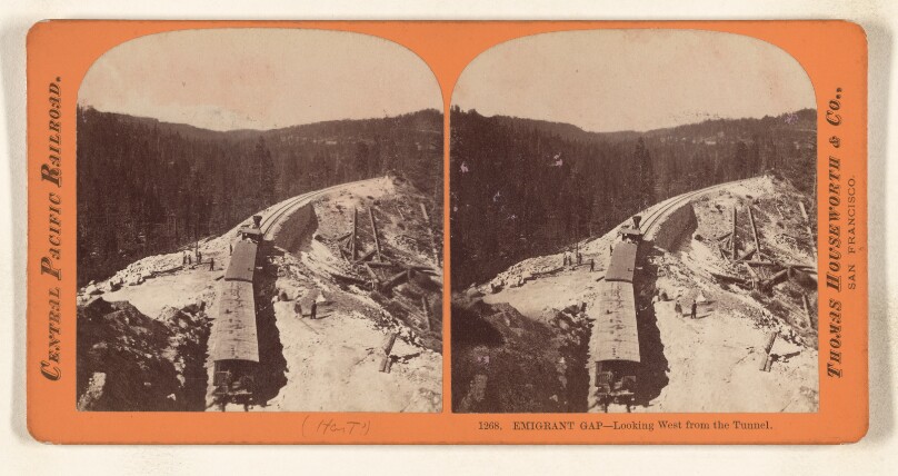 Emigrant Gap - Looking West from the Tunnel.