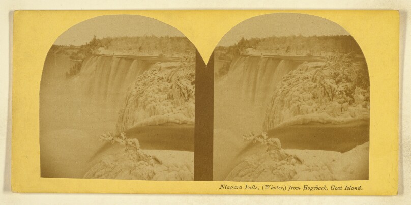 Niagara Falls, (Winter,) from Hogsback, Goat Island.
