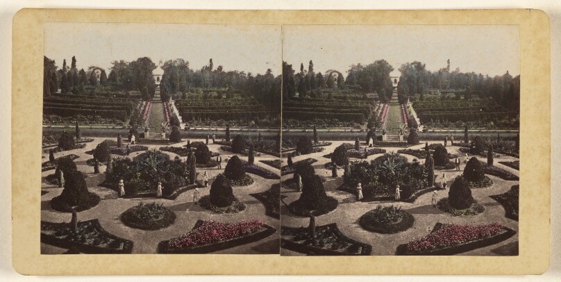 Shaw's Garden. Central view from Palm-House. [St. Louis, Missouri]