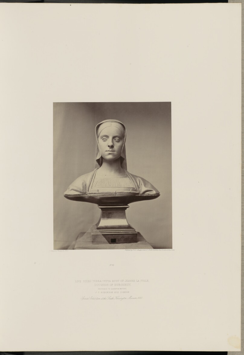 Life Sized Terra Cotta Bust of Jeanne la Folle, Duchess of Burgundy