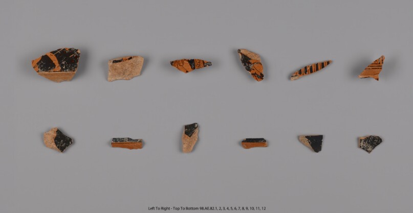 Group of Attic Red-Figure Volute Krater Fragments (12)