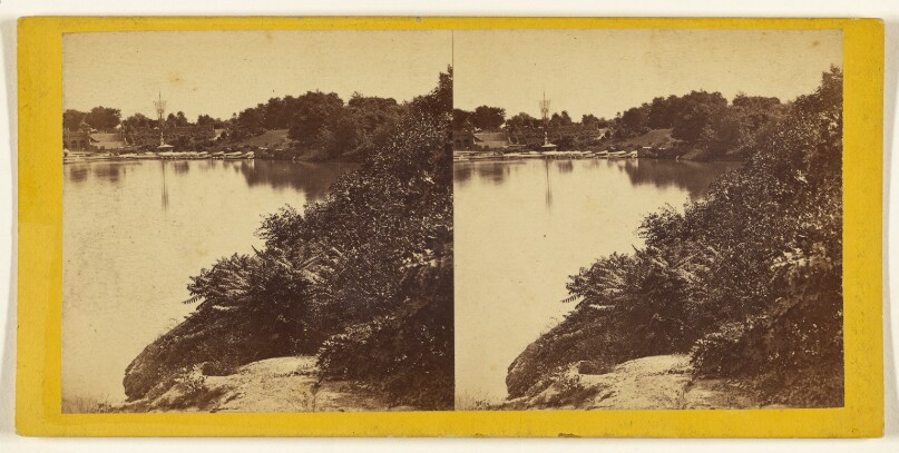 Central Park. (New York.) The Lake and Boats.