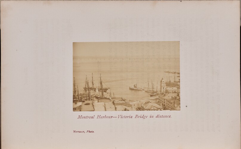 Montreal Harbour - Victoria Bridge in Distance