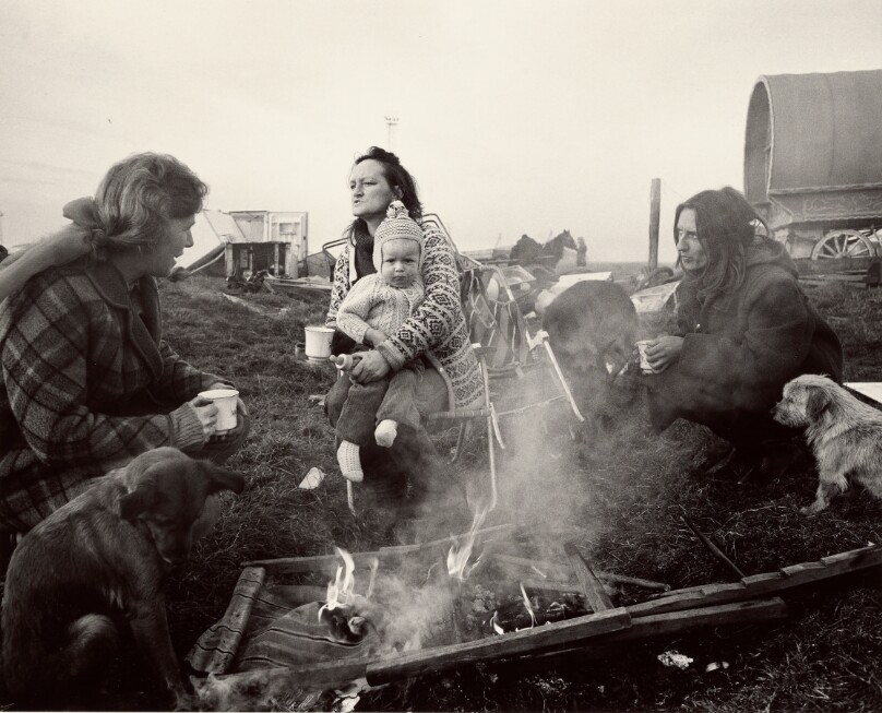Margaret, Rosie, and Val, Seacoal Camp, Lynemouth, Northumberland
