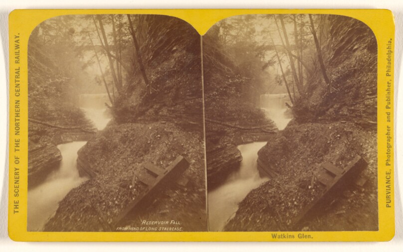 Reservoir Fall. From Head of Long Staircase. Watkins Glen.