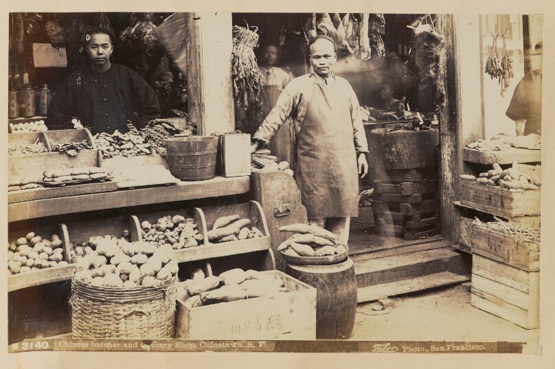 Chinese Butcher and Grocery Shop