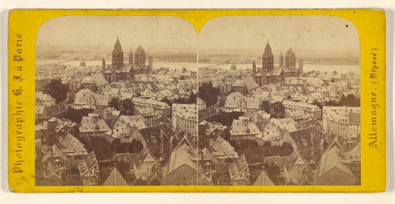 Mayence (Hesse-Darmstadt). Panorama, la Cathedrale.