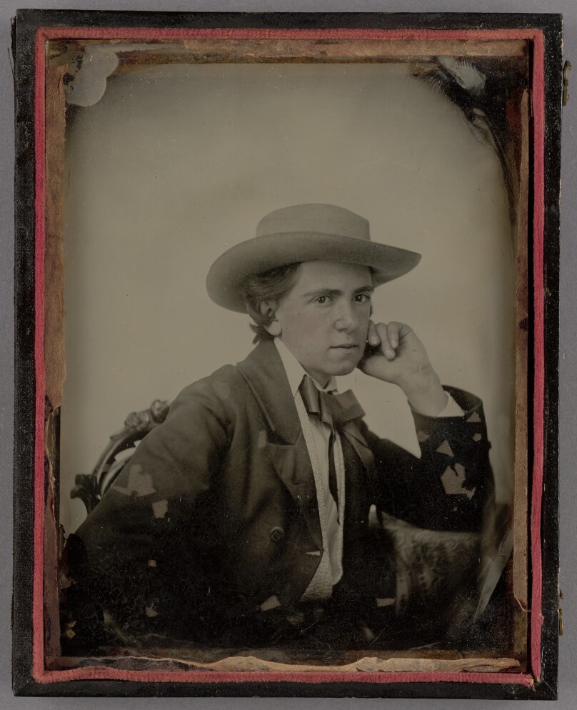 [Portrait of a Seated Man Wearing a Stetson Hat]