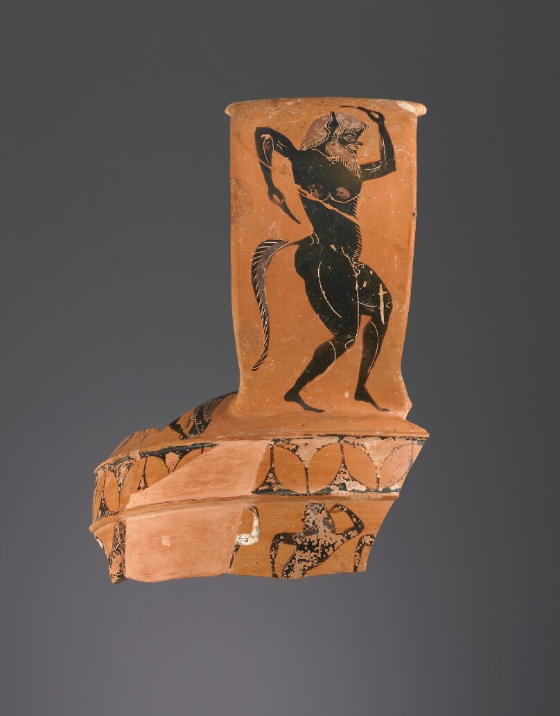 Attic Black-Figure Nikosthenic Amphora Fragment