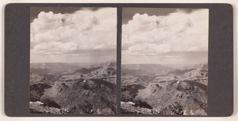 [Canyon with clouds] (recto); [Canyon with some clouds] (verso)