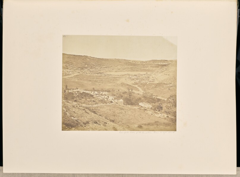View of the Valley of the Cemetery. From the left attack