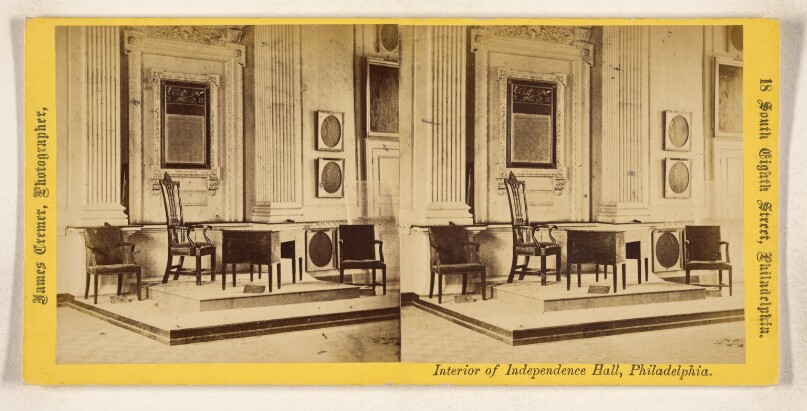 Interior of Independence Hall, Philadelphia.