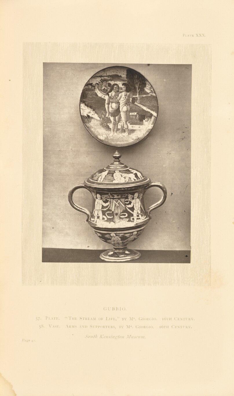 [Plate and vase]