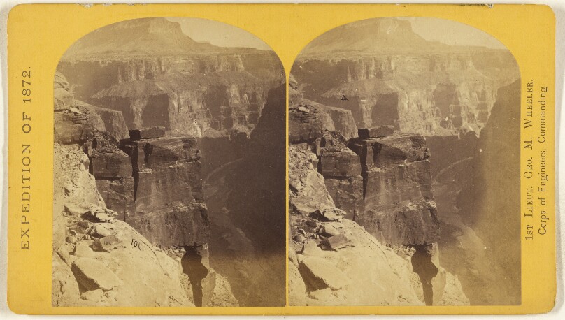 The Grand Canon of the Colorado, near the foot of To-ro-weap Valley. River 3,000 feet below.