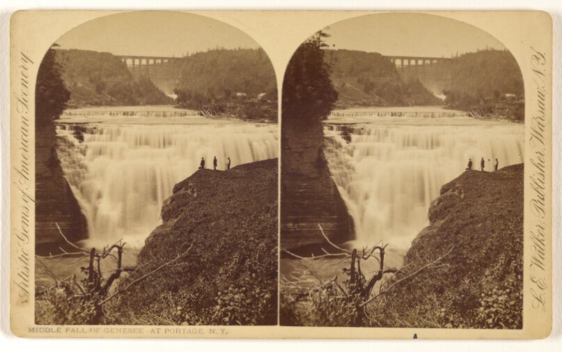Middle Fall of Genesee - At Portage, N.Y.