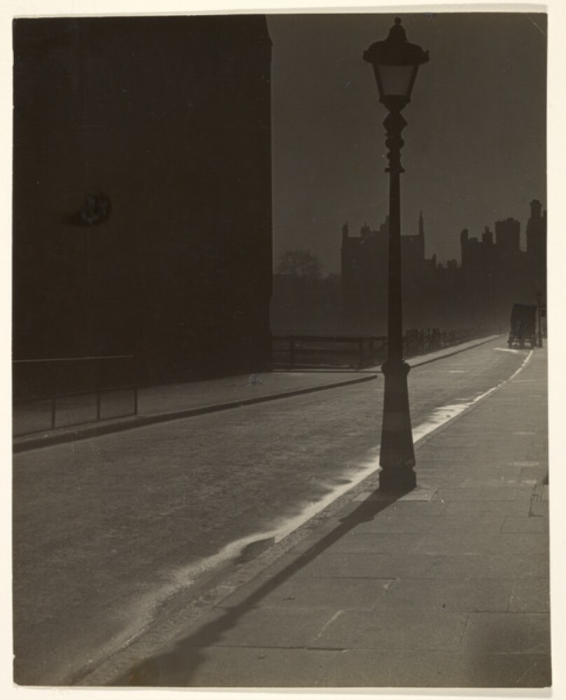 Blackout in London, Street in a Bombed Area.