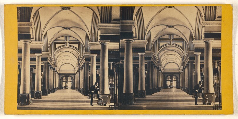 Interior of Patent Office.