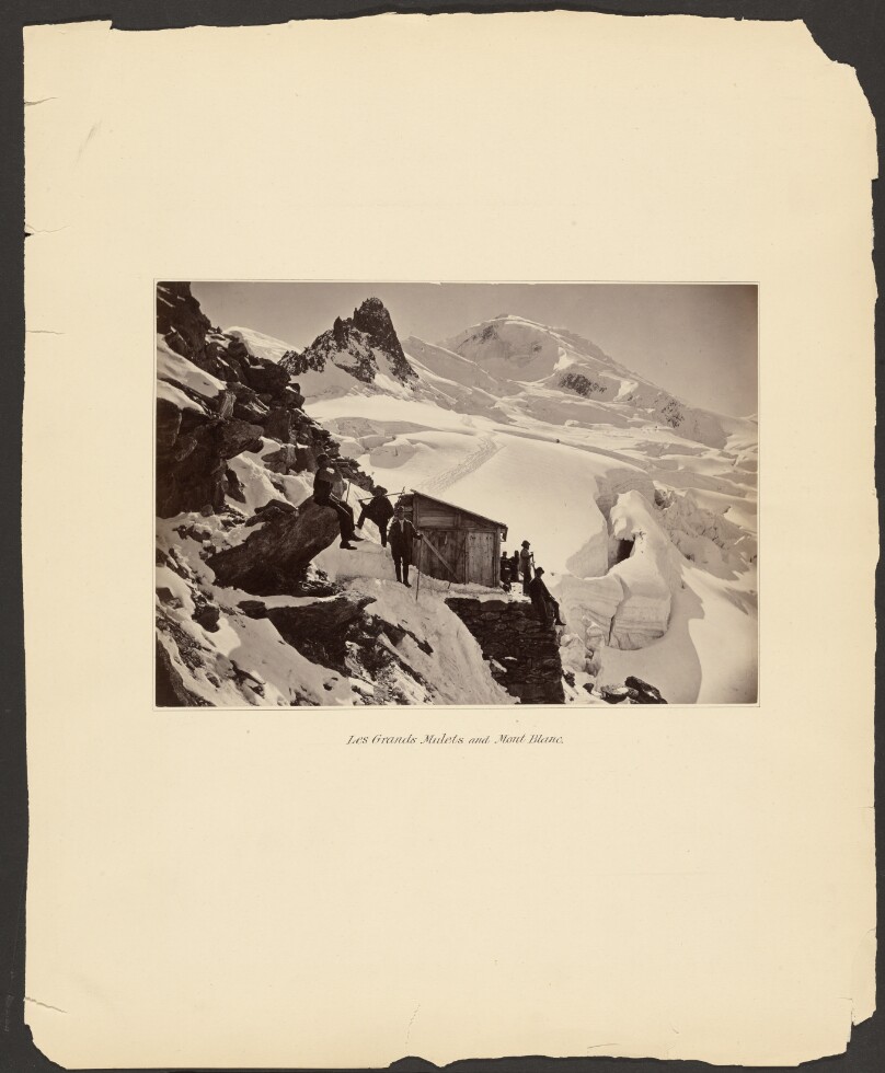 Les Grands Mulets and Mont Blanc