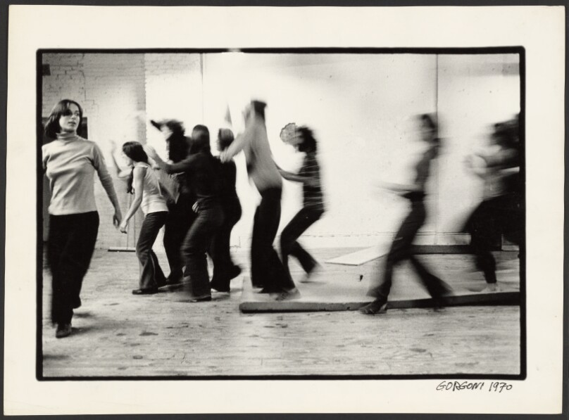 Yvonne Rainer with students