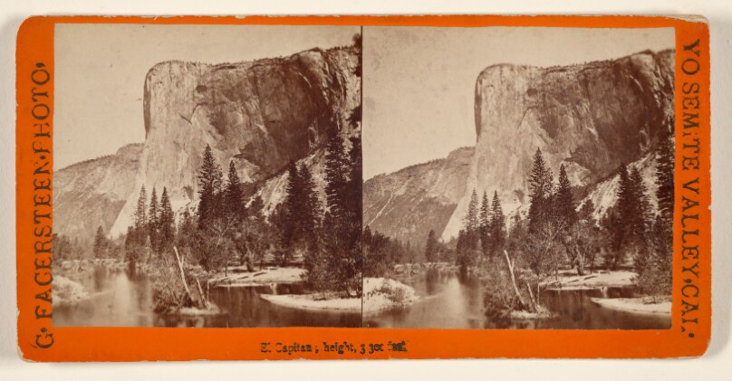 El Capitan; height, 3,300 feet.