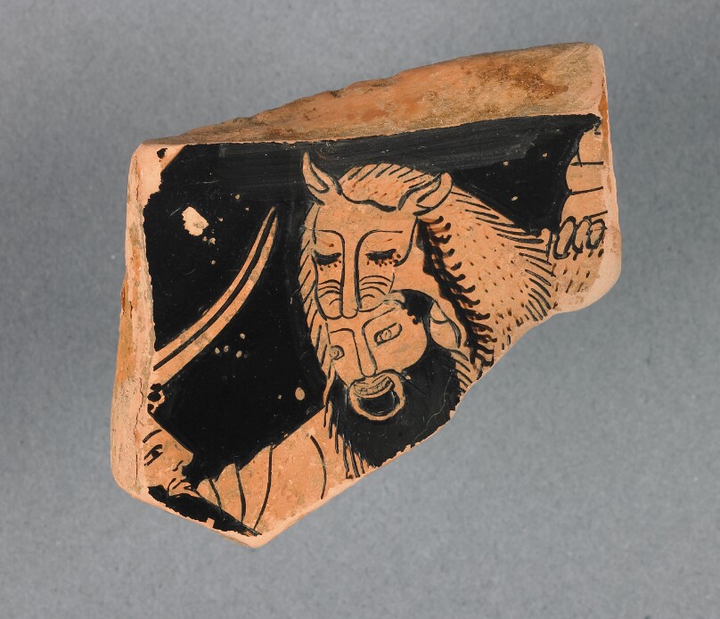 Attic Red-Figure Kylix Fragment