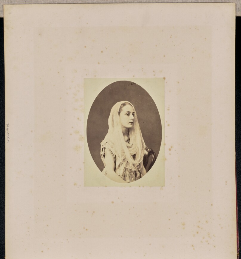 [Oval portrait of a woman]