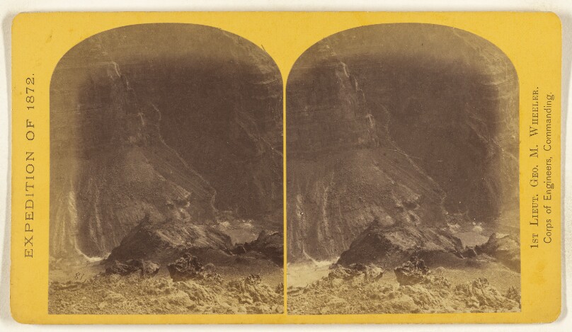 The Grand Canon of the Colorado, near the foot of To-ro-weap Valley. A view of the south wall of the gorge...opposite wall.