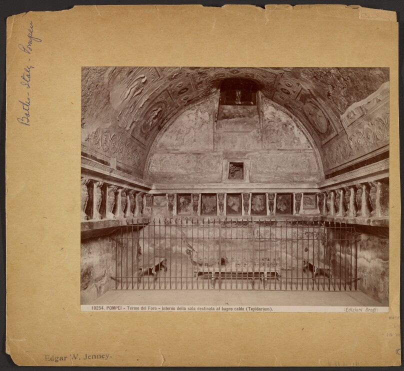 Pompei - Terme del Foro - Interno della sala destinata al bagno caldo (Tepidarium)