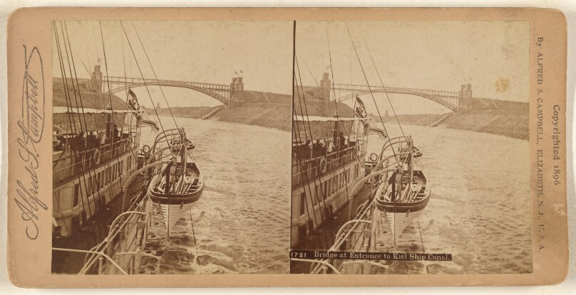 Bridge at Entrance to Kiel Ship Canal.
